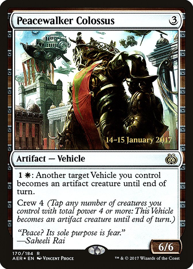 Peacewalker Colossus [Aether Revolt Prerelease Promos] | Enigma On Main