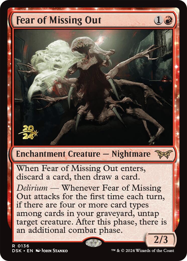 Fear of Missing Out [Duskmourn: House of Horror Prerelease Promos] | Enigma On Main