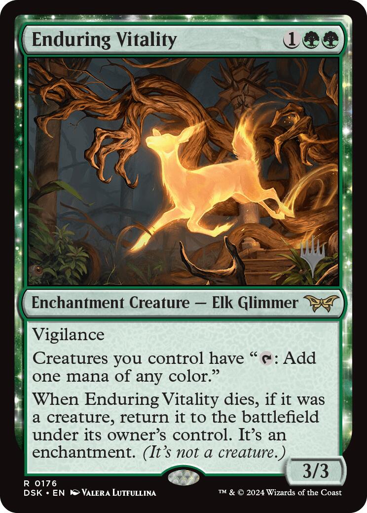 Enduring Vitality (Promo Pack) [Duskmourn: House of Horror Promos] | Enigma On Main