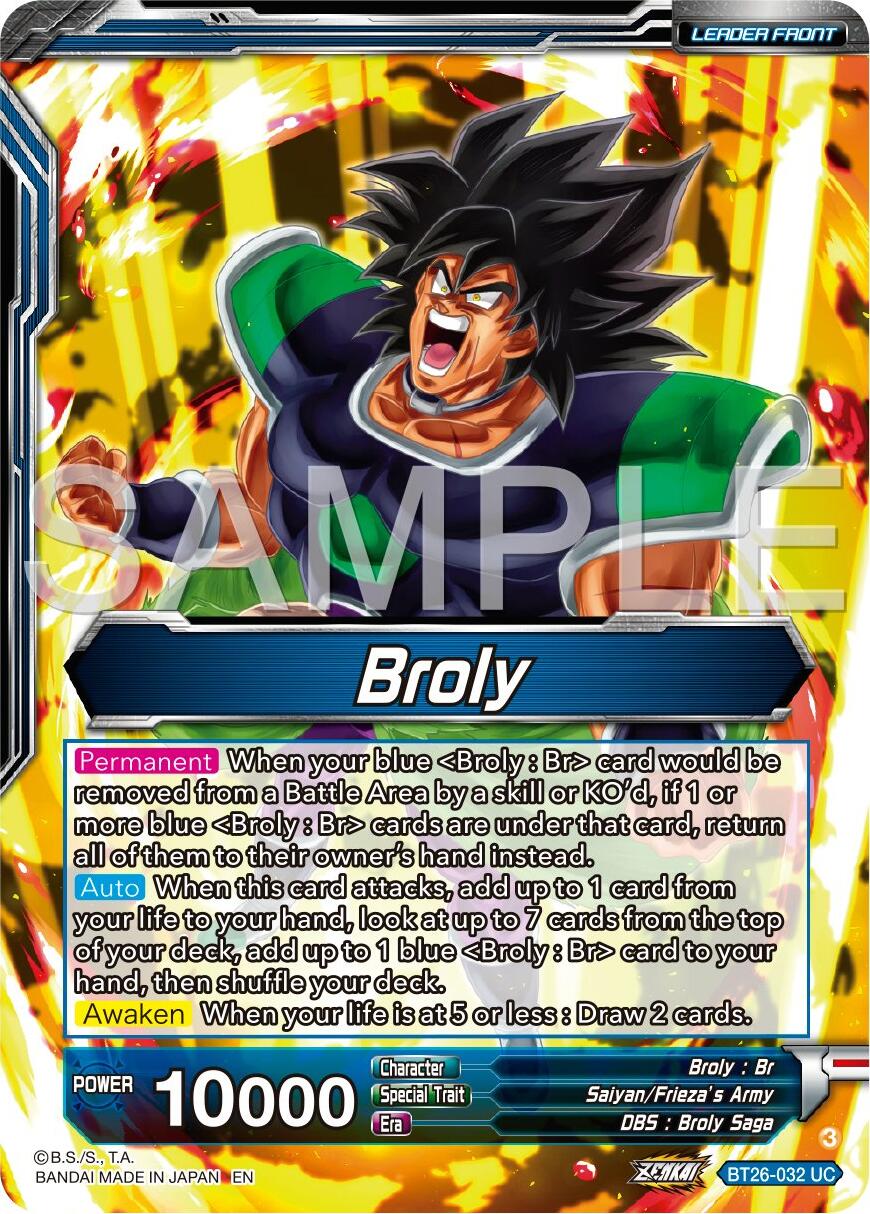 Broly // SS Broly, Full-Power Explosion (BT26-032) [Ultimate Advent] | Enigma On Main