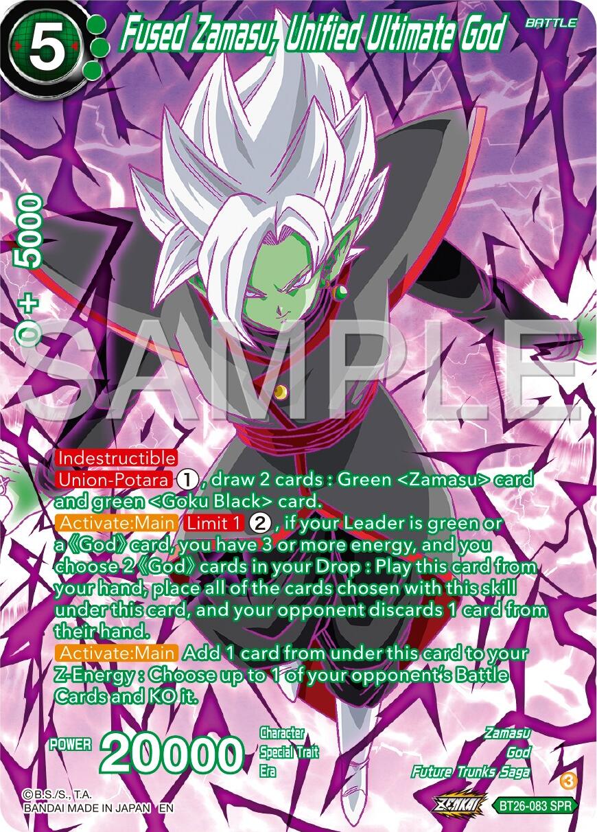 Fused Zamasu, Unified Ultimate God (SPR) (BT26-083) [Ultimate Advent] | Enigma On Main