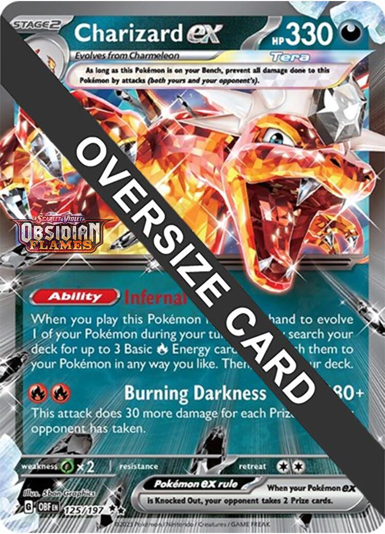 Charizard ex (125/197 - Jumbo Card) [Scarlet & Violet: Obsidian Flames] | Enigma On Main