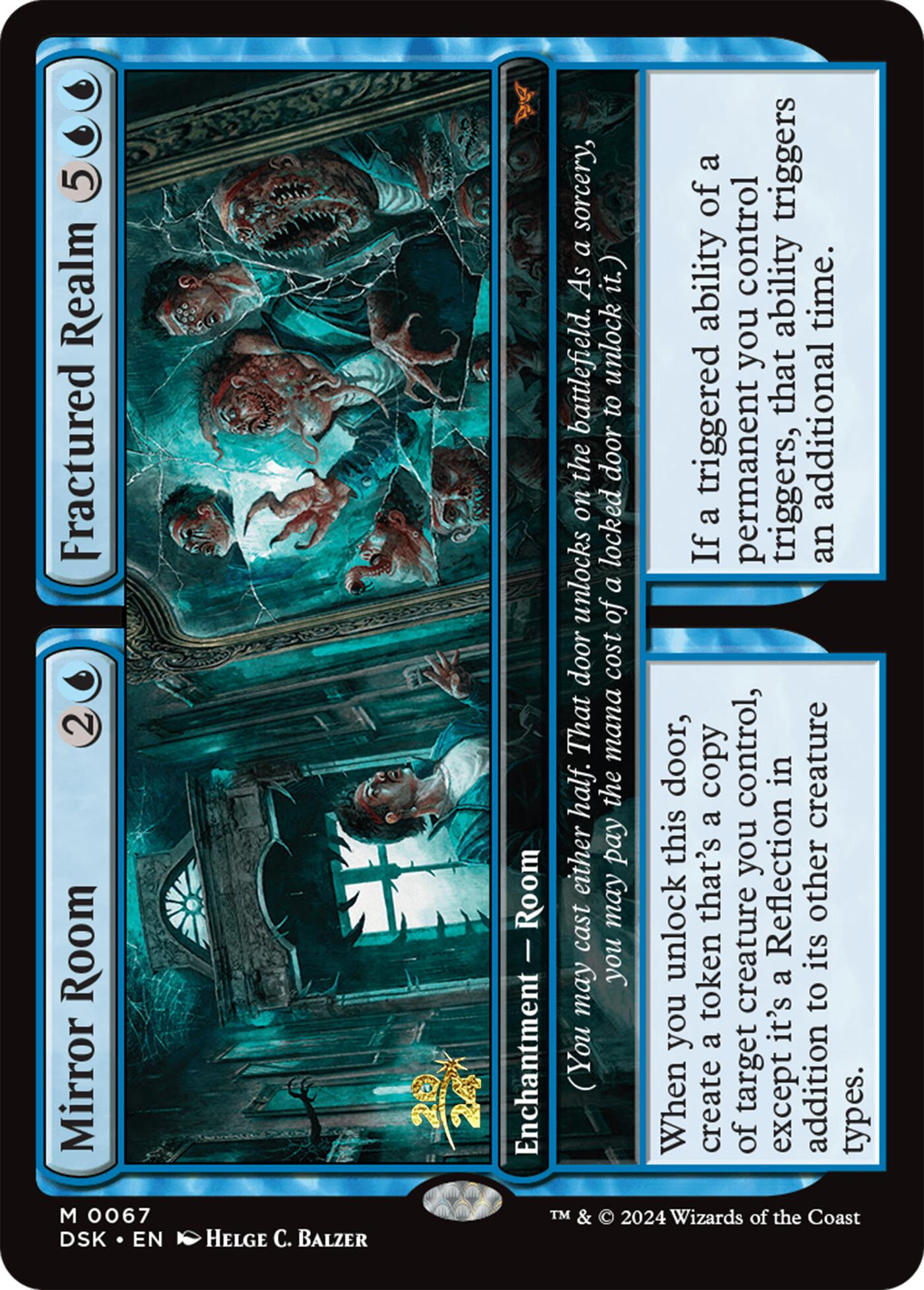 Mirror Room // Fractured Realm [Duskmourn: House of Horror Prerelease Promos] | Enigma On Main