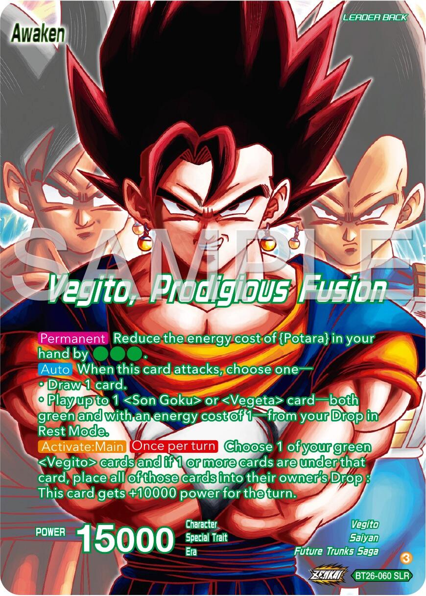 Son Goku & Vegeta // Vegito, Prodigious Fusion (Alternate Art) (BT26-060) [Ultimate Advent] | Enigma On Main