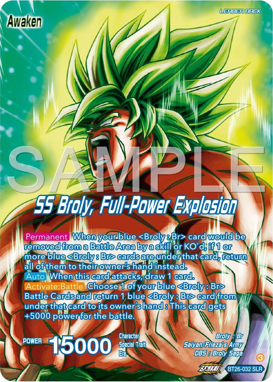 Broly // SS Broly, Full-Power Explosion (Alternate Art) (BT26-032) [Ultimate Advent] | Enigma On Main