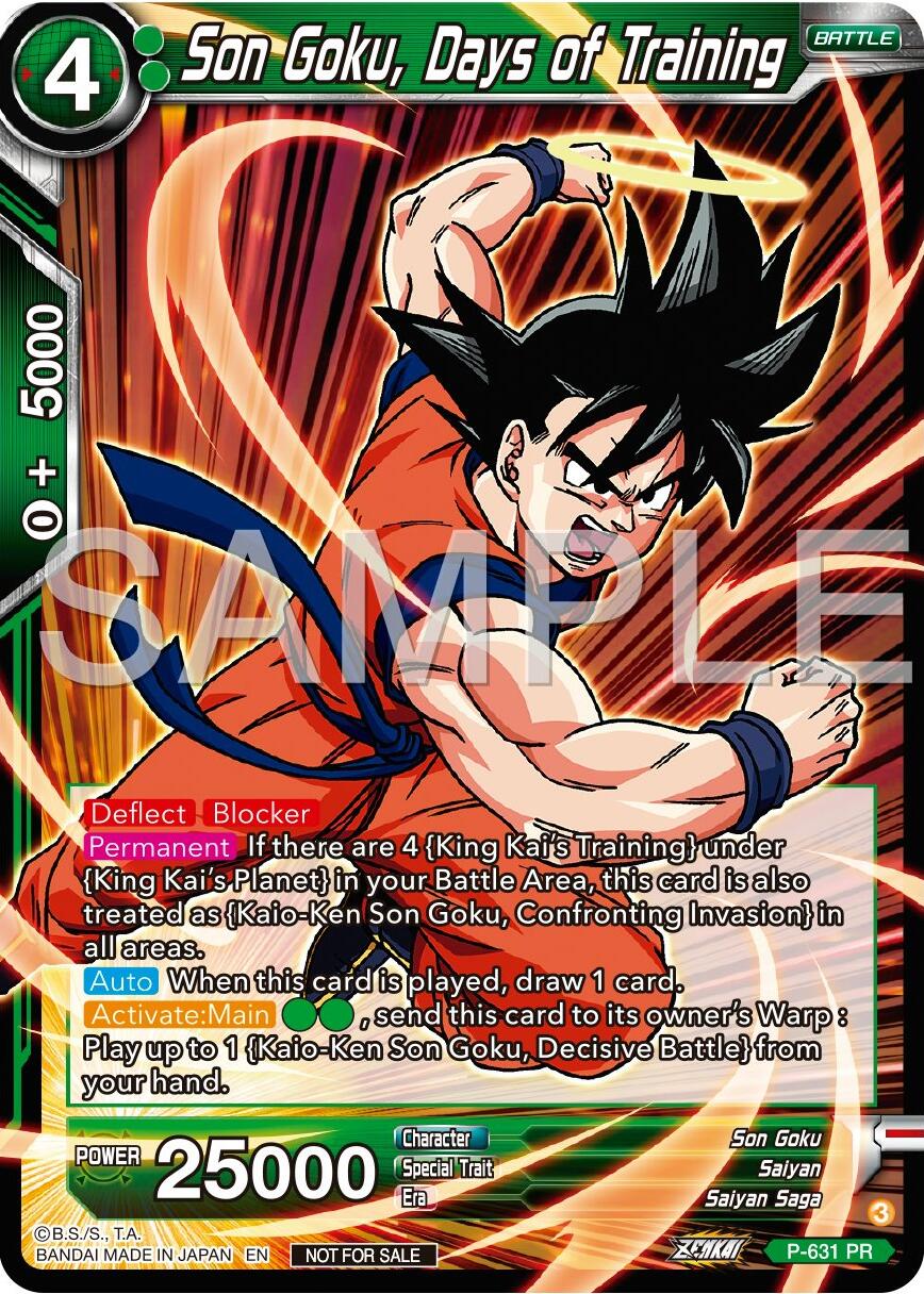 Son Goku, Days of Training (Zenkai Series Tournament Pack Vol.9) (P-631) [Promotion Cards] | Enigma On Main