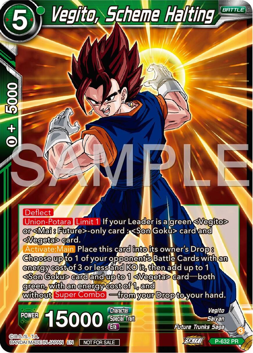 Vegito, Scheme Halting (Zenkai Series Tournament Pack Vol.9) (P-632) [Promotion Cards] | Enigma On Main