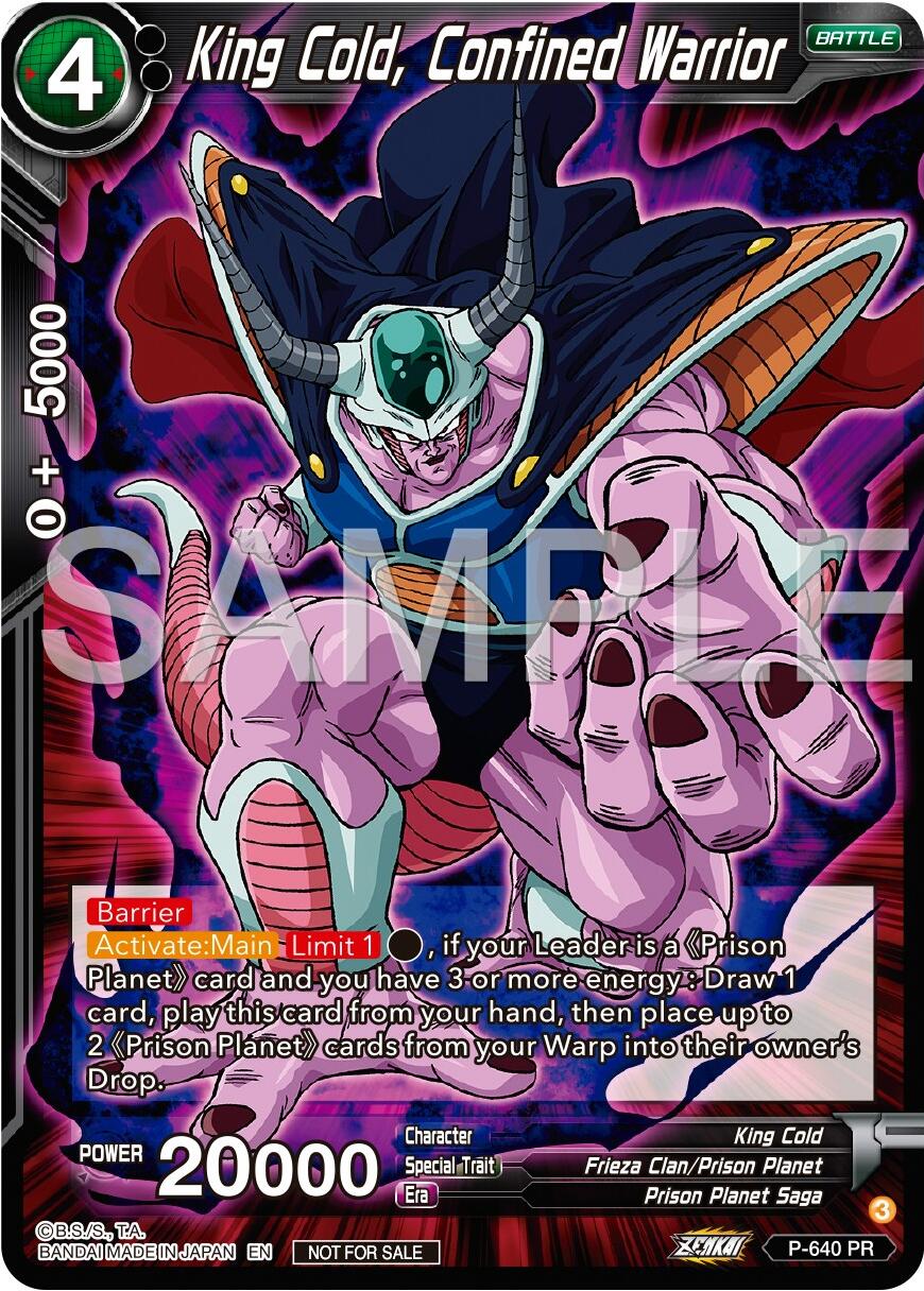 King Cold, Confined Warrior (Zenkai Series Tournament Pack Vol.9) (P-640) [Promotion Cards] | Enigma On Main