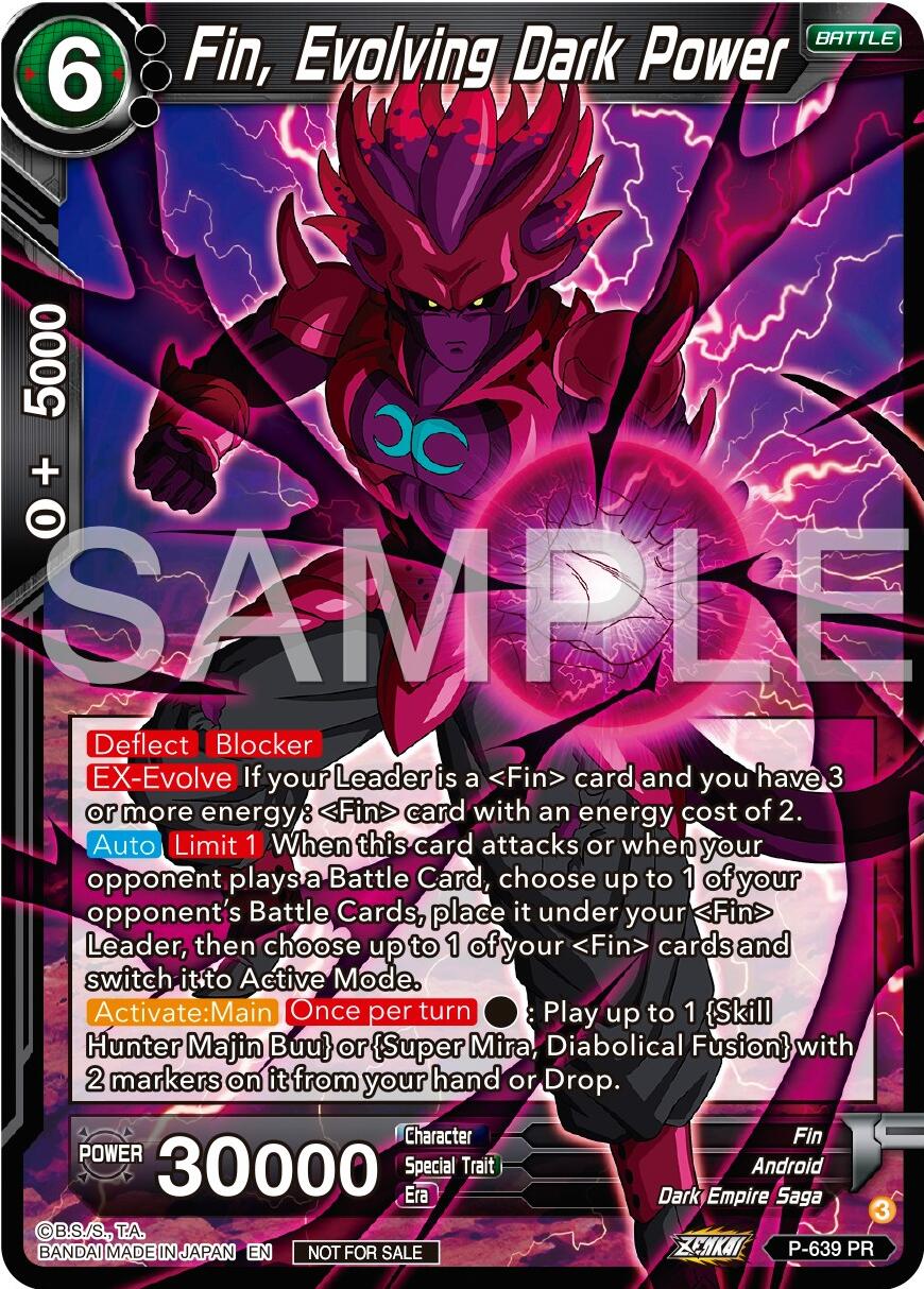 Fin, Evolving Dark Power (Zenkai Series Tournament Pack Vol.9) (P-639) [Promotion Cards] | Enigma On Main