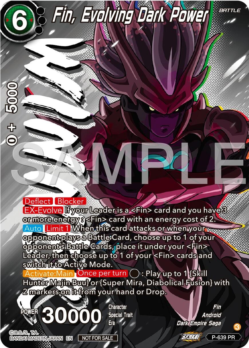 Fin, Evolving Dark Power (Zenkai Series Tournament Pack Vol.9) (Winner) (P-639) [Promotion Cards] | Enigma On Main