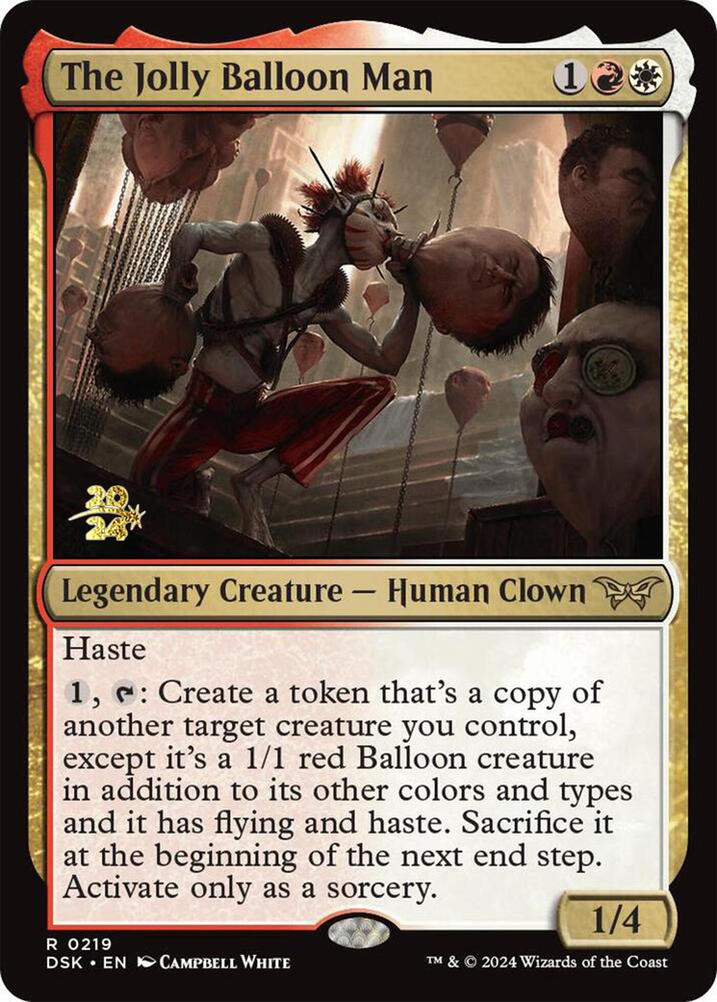 The Jolly Balloon Man [Duskmourn: House of Horror Prerelease Promos] | Enigma On Main