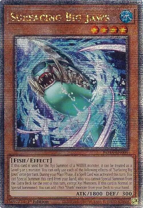 Surfacing Big Jaws (Quarter Century Secret Rare) [ROTA-EN001] Quarter Century Secret Rare | Enigma On Main