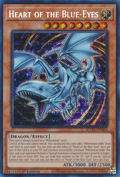 Heart of the Blue-Eyes [ROTA-EN004] Secret Rare | Enigma On Main