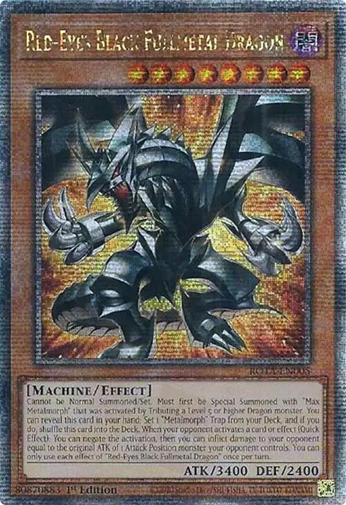 Red-Eyes Black Fullmetal Dragon (Quarter Century Secret Rare) [ROTA-EN005] Quarter Century Secret Rare | Enigma On Main