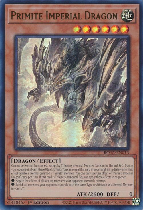 Primite Imperial Dragon [ROTA-EN013] Ultra Rare | Enigma On Main