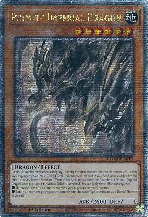 Primite Imperial Dragon (Quarter Century Secret Rare) [ROTA-EN013] Quarter Century Secret Rare | Enigma On Main