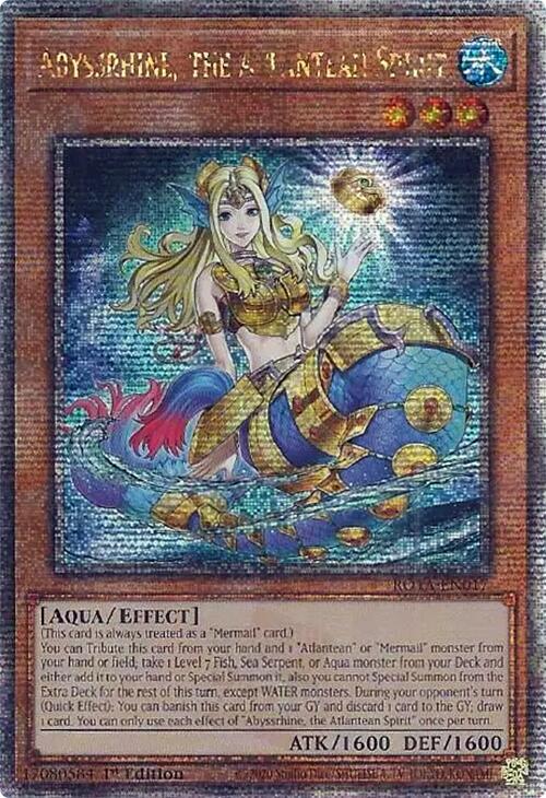 Abyssrhine, the Atlantean Spirit (Quarter Century Secret Rare) [ROTA-EN017] Quarter Century Secret Rare | Enigma On Main