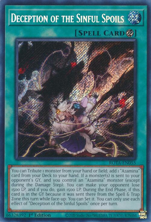 Deception of the Sinful Spoils [ROTA-EN055] Secret Rare | Enigma On Main