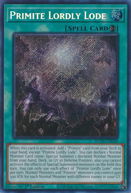 Primite Lordly Lode [ROTA-EN058] Secret Rare | Enigma On Main