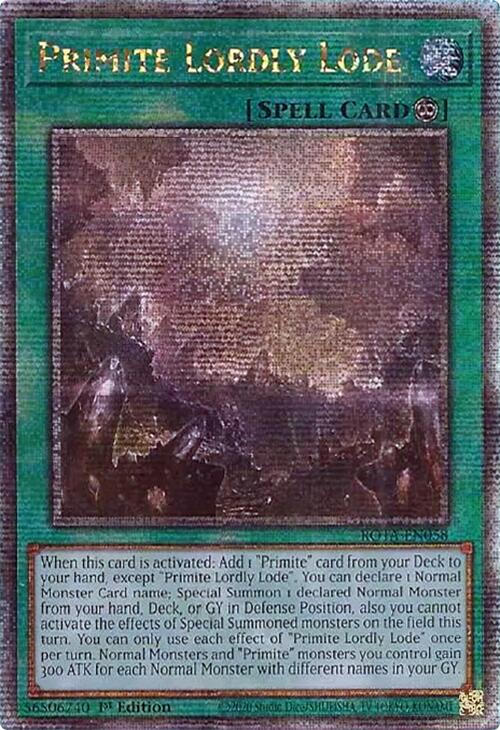 Primite Lordly Lode (Quarter Century Secret Rare) [ROTA-EN058] Quarter Century Secret Rare | Enigma On Main