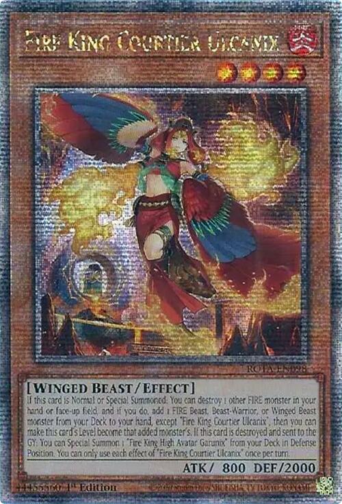 Fire King Courtier Ulcanix (Quarter Century Secret Rare) [ROTA-EN098] Quarter Century Secret Rare | Enigma On Main