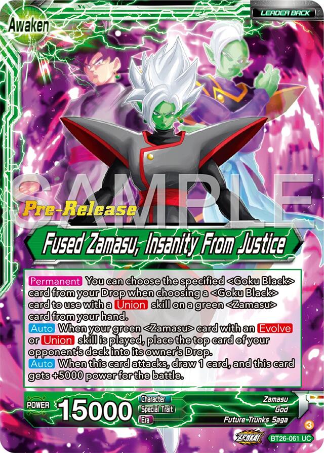 Zamasu // Fused Zamasu, Insanity From Justice (BT26-061) [Ultimate Advent Prerelease Promos] | Enigma On Main