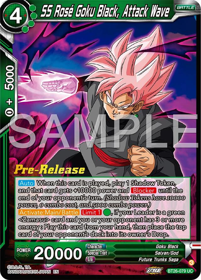 SS Rose Goku Black, Attack Wave (BT26-079) [Ultimate Advent Prerelease Promos] | Enigma On Main