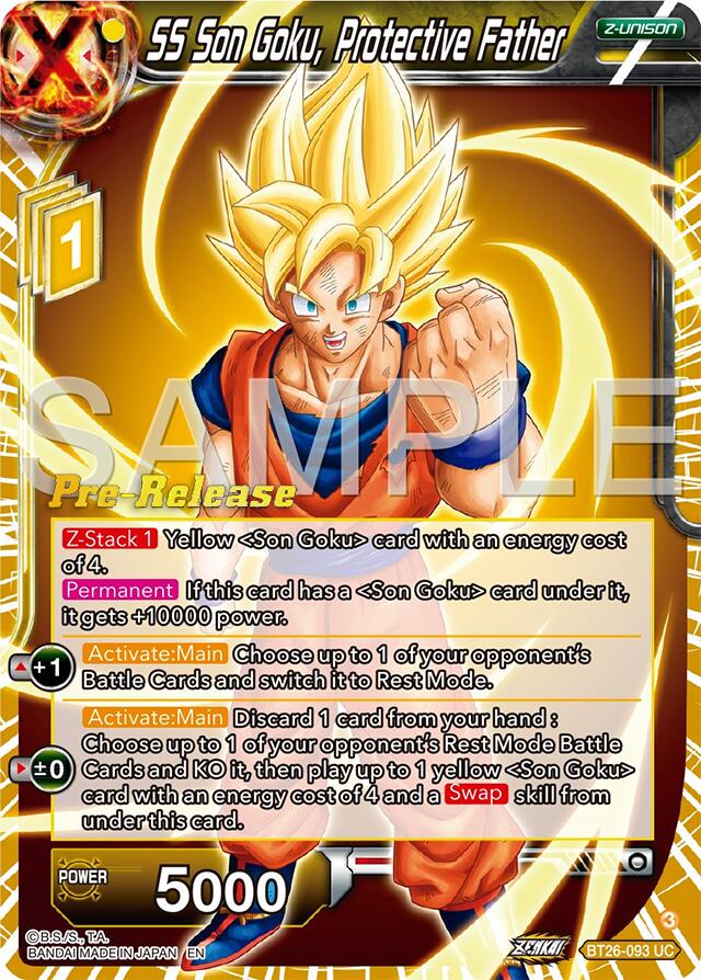 SS Son Goku, Protective Father (BT26-093) [Ultimate Advent Prerelease Promos] | Enigma On Main