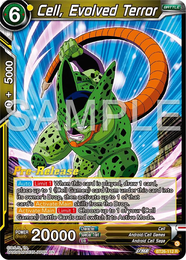 Cell, Evolved Terror (BT26-112) [Ultimate Advent Prerelease Promos] | Enigma On Main