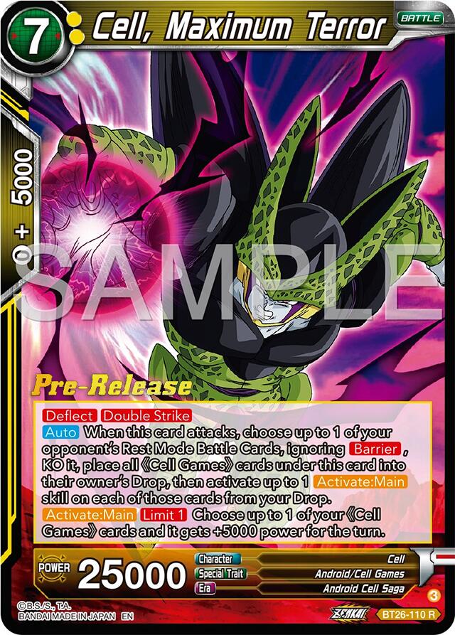 Cell, Maximum Terror (BT26-110) [Ultimate Advent Prerelease Promos] | Enigma On Main