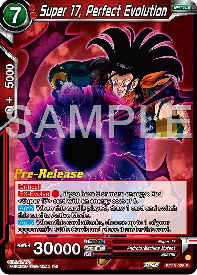 Super 17, Perfect Evolution (BT26-026) [Ultimate Advent Prerelease Promos] | Enigma On Main