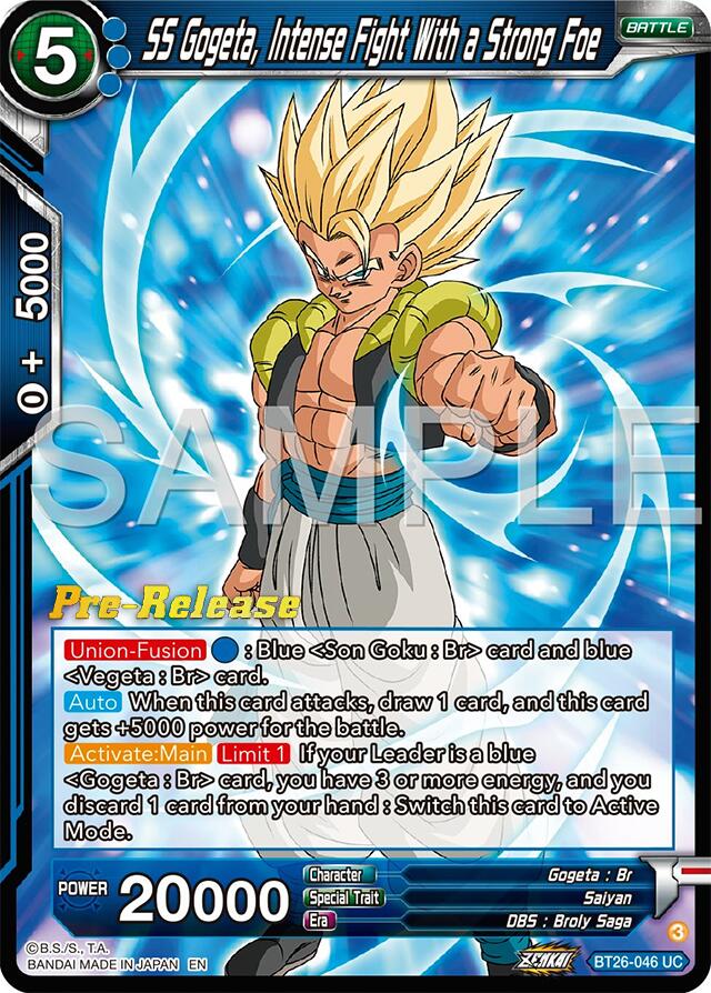 SS Gogeta, Intense Fight With a Strong Foe (BT26-046) [Ultimate Advent Prerelease Promos] | Enigma On Main