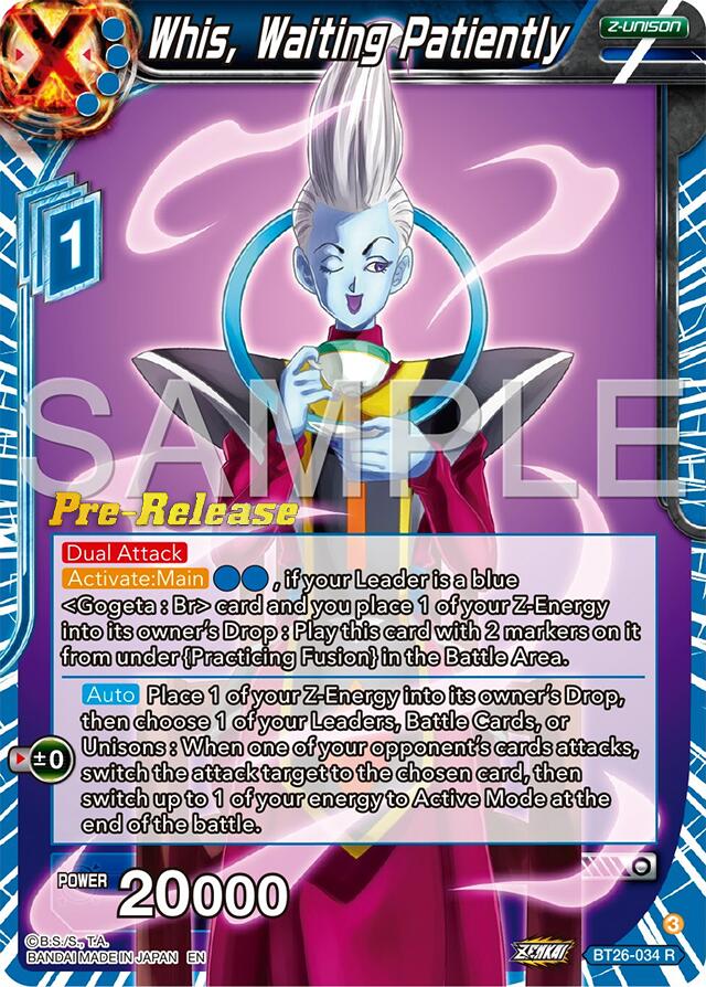 Whis, Waiting Patiently (BT26-034) [Ultimate Advent Prerelease Promos] | Enigma On Main