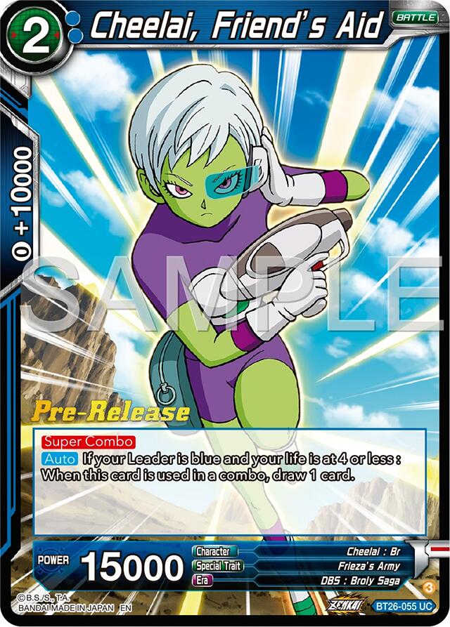 Cheelai, Friend's Aid (BT26-055) [Ultimate Advent Prerelease Promos] | Enigma On Main