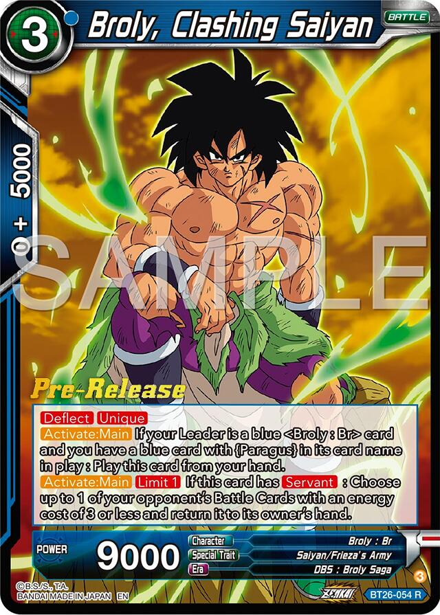 Broly, Clashing Saiyan (BT26-054) [Ultimate Advent Prerelease Promos] | Enigma On Main