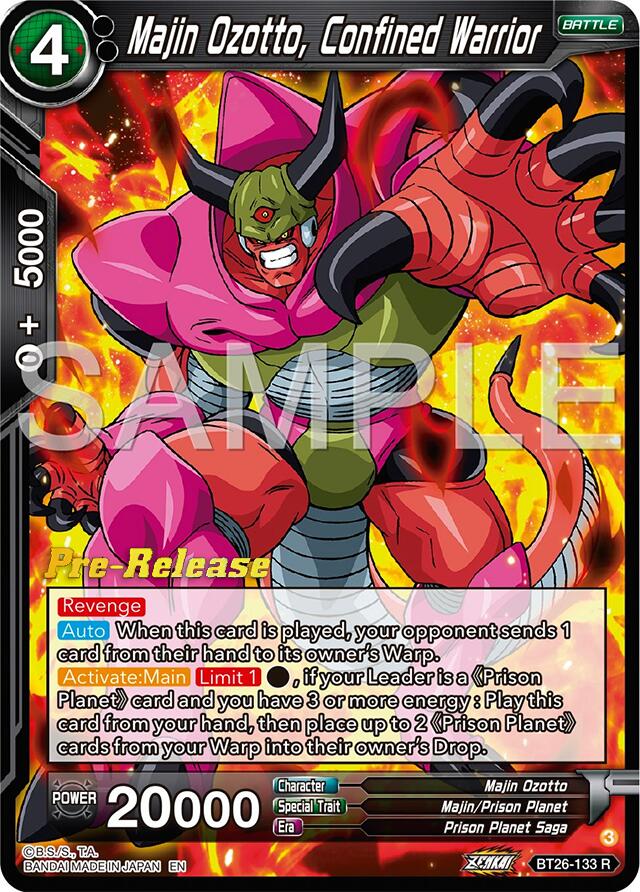 Majin Ozotto, Confined Warrior (BT26-133) [Ultimate Advent Prerelease Promos] | Enigma On Main