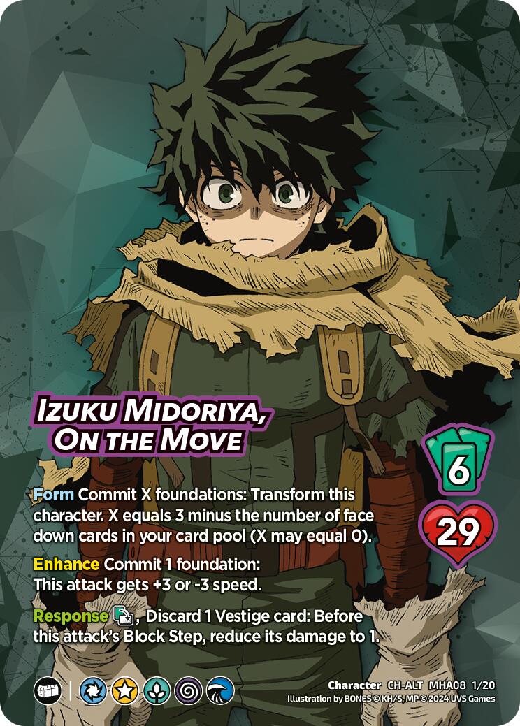 Izuku Midoriya, On the Move (Alternate Art) [Challenger Series: My Hero Academia - Dark Hero Arc] | Enigma On Main