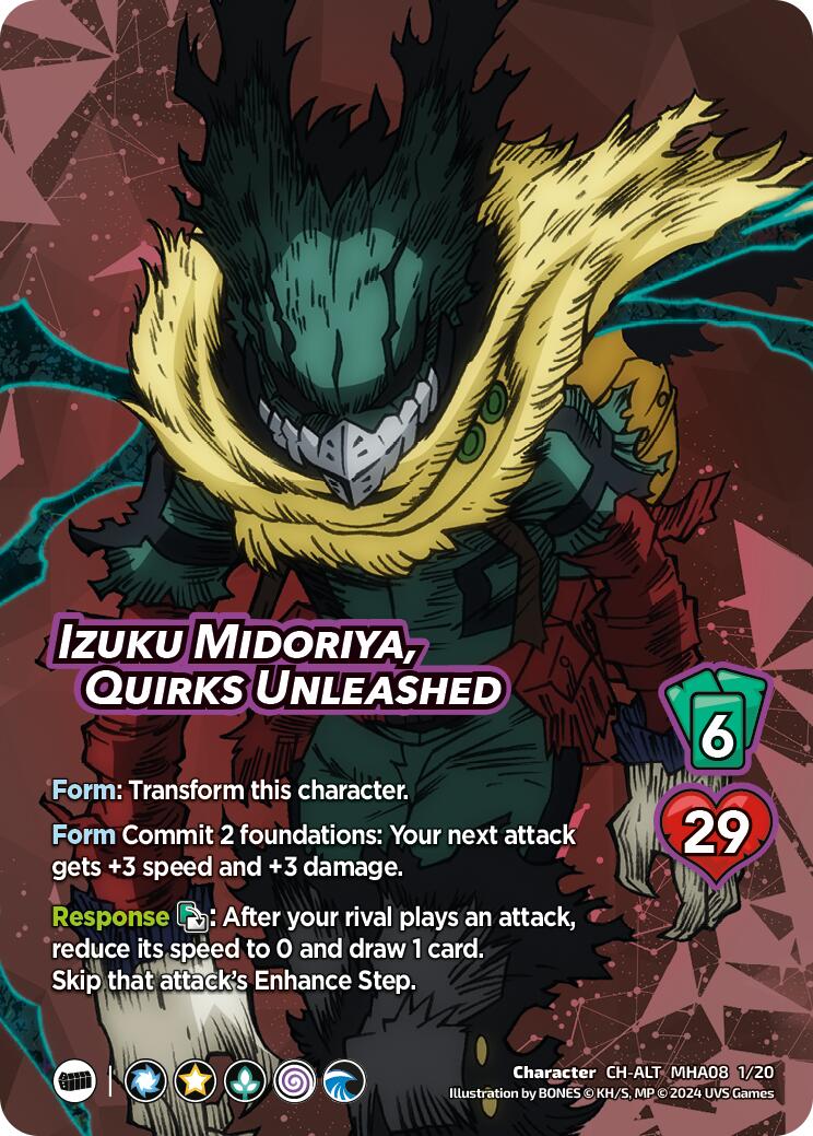 Izuku Midoriya, Quirks Unleashed (Alternate Art) [Challenger Series: My Hero Academia - Dark Hero Arc] | Enigma On Main