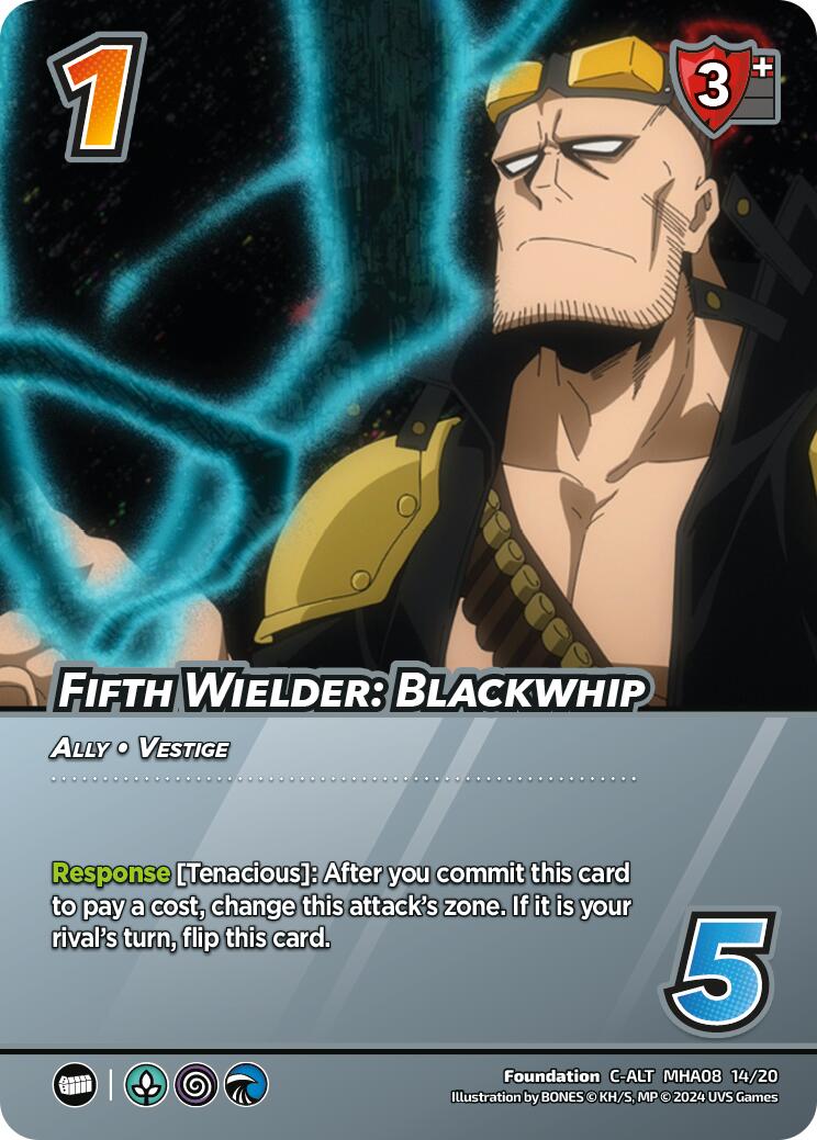 Fifth Wielder: Blackwhip (Alternate Art) [Challenger Series: My Hero Academia - Dark Hero Arc] | Enigma On Main