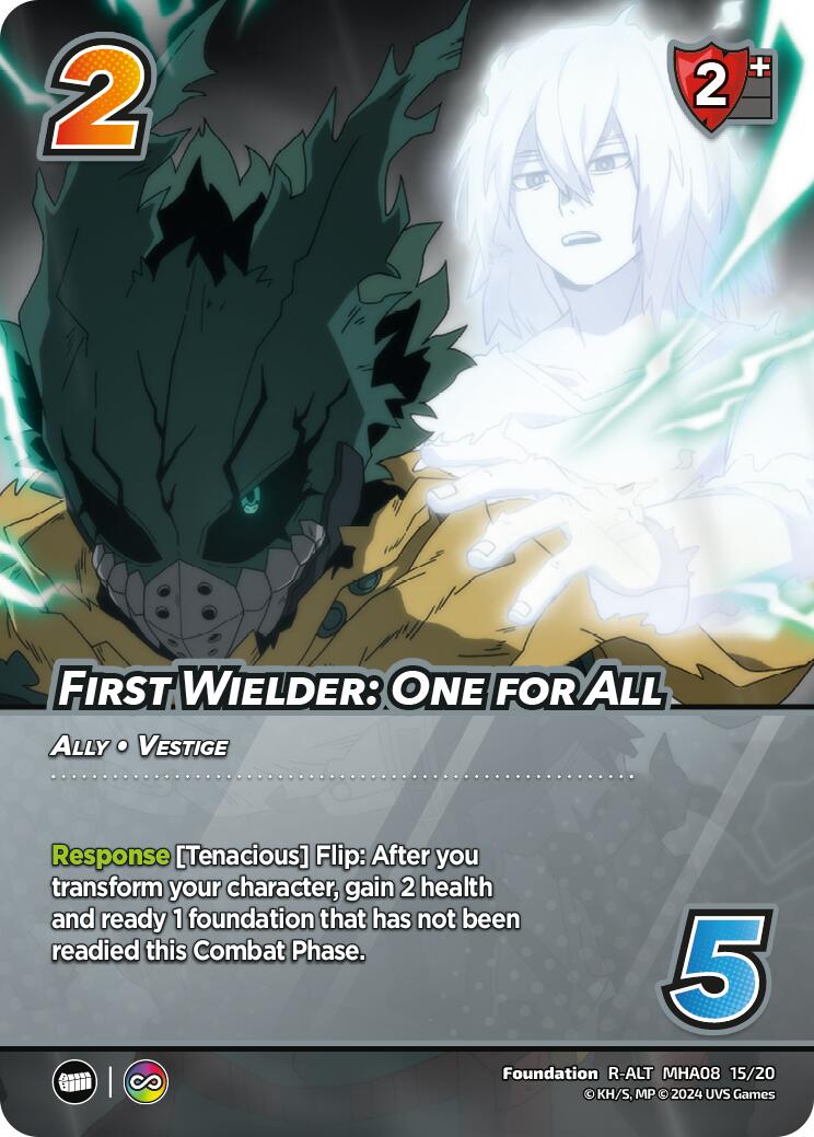 First Wielder: One for All (Alternate Art) [Challenger Series: My Hero Academia - Dark Hero Arc] | Enigma On Main