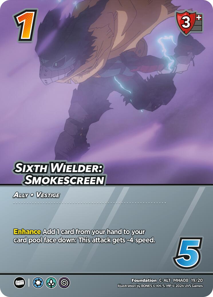 Sixth Wielder: Smokescreen (Alternate Art) [Challenger Series: My Hero Academia - Dark Hero Arc] | Enigma On Main