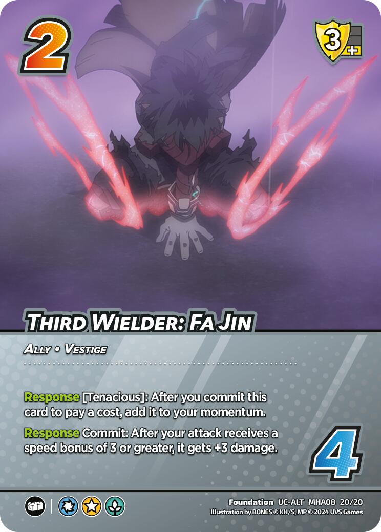 Third Wielder: Fa Jin (Alternate Art) [Challenger Series: My Hero Academia - Dark Hero Arc] | Enigma On Main