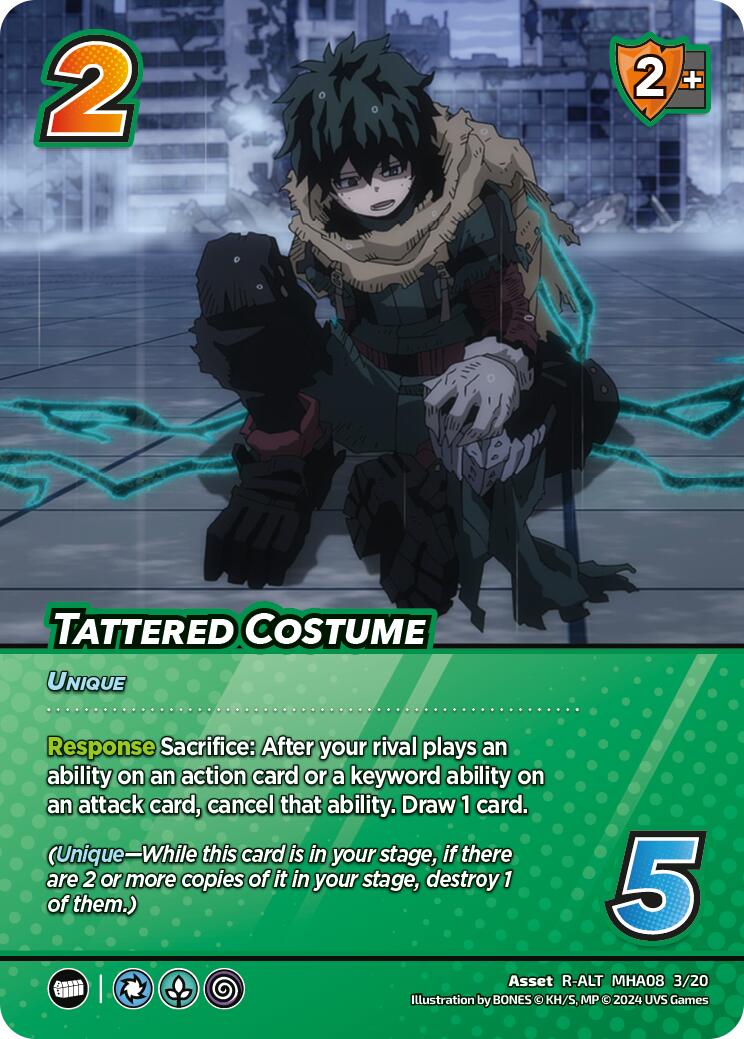 Tattered Costume (Alternate Art) [Challenger Series: My Hero Academia - Dark Hero Arc] | Enigma On Main