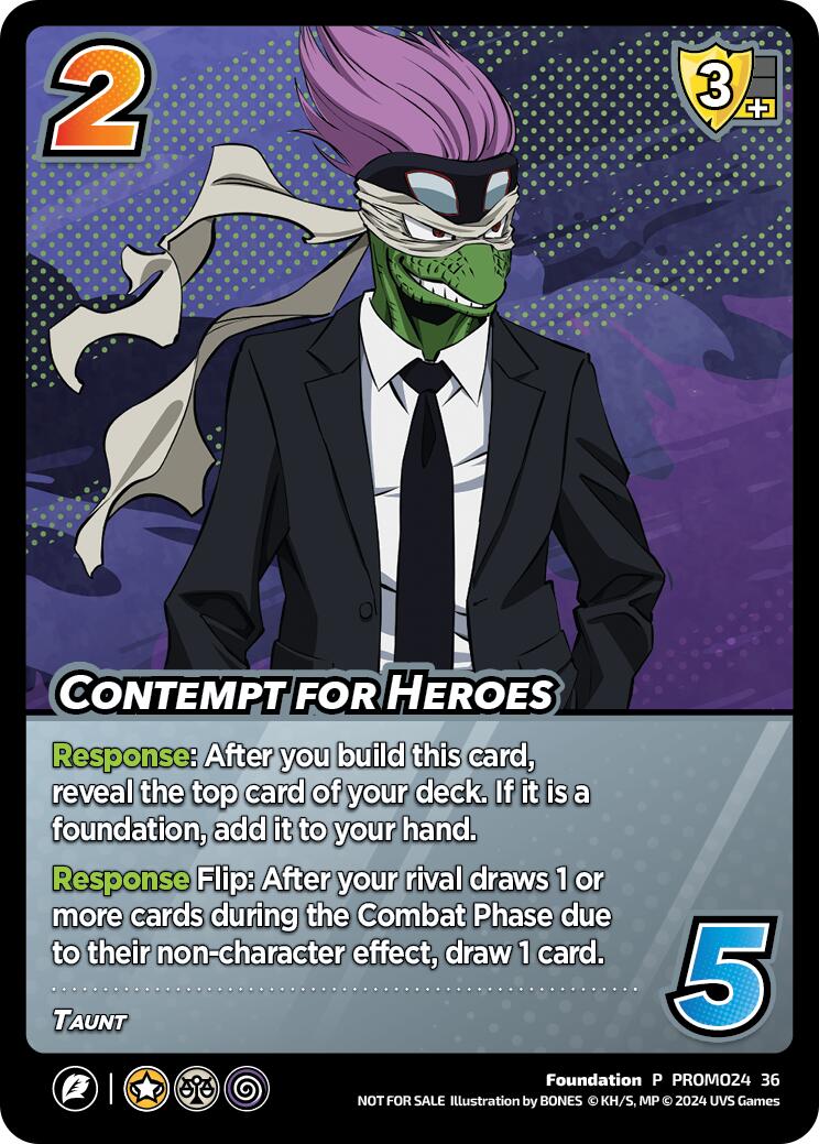 Contempt for Heroes [Miscellaneous Promos] | Enigma On Main