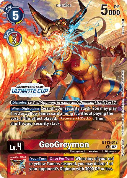 GeoGreymon [BT13-012] (Ultimate Cup 2024) [Versus Royal Knights Booster] | Enigma On Main