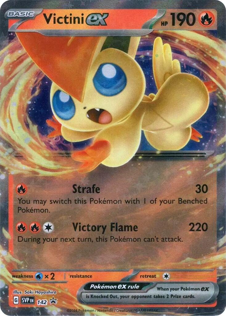 Victini ex (SVP142) [Scarlet & Violet: Black Star Promos] | Enigma On Main