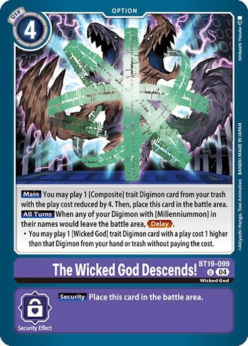 The Wicked God Descends! [BT19-099] [Release Special Booster 2.0] | Enigma On Main