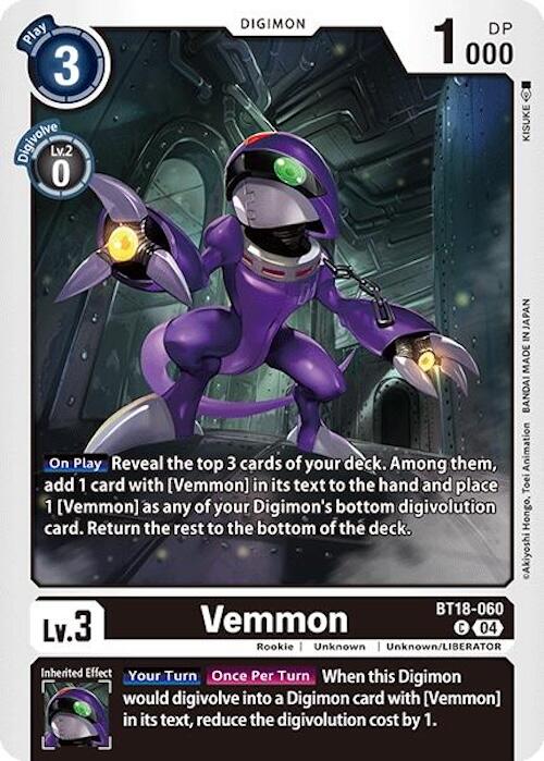 Vemmon [BT18-060] [Release Special Booster Ver.2.0] | Enigma On Main