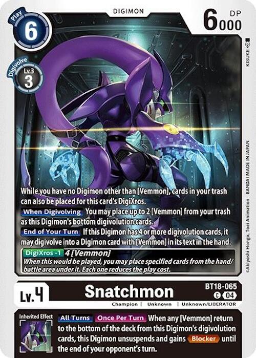 Snatchmon [BT18-065] [Release Special Booster 2.0] | Enigma On Main