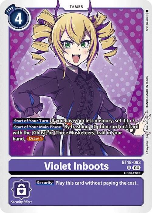 Violet Inboots [BT18-093] [Release Special Booster 2.0] | Enigma On Main